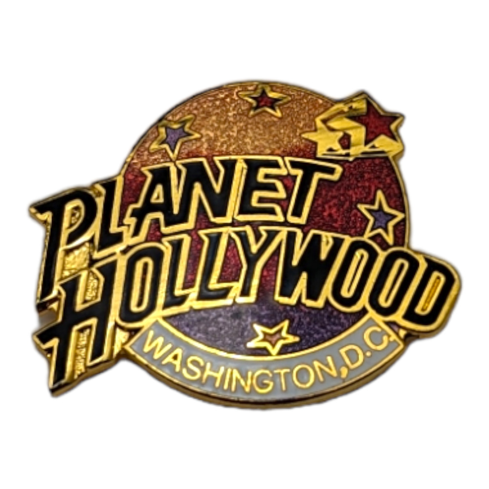 Planet Hollywood Restaurant Collector Hat Lapel Pin Washington DC Stars